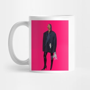 Indian Mona Lisa Meets High Fashion & Rebel Culture ft Schiaparelli Pink Mug